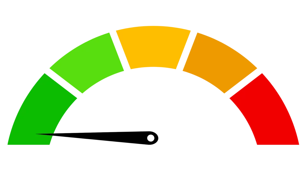 Compteur électrique montrant une faible puissance réactive et une consommation énergétique optimisée